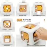 Cube Senses Toy™ - Leerzaam&Leuk - Kubus Zintuigen Speelgoed Gele kubus | Educatief Speelgoed
