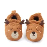Mini Fashion™ - Knuffel zachte dieren - Peuter Dieren pantoffels Hert Bruin / 17 (13-18 maanden) | Educatief Speelgoed