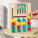 Woods™ - Creatief&Leerzaam - Houten Sorteerpuzzel 4 kleuren | Educatief Speelgoed