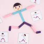 PlayGrow - Spelenderwijs Groeien - Montessori Puzzel Sportman Meisje | Educatief Speelgoed