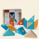 MagPlayer– Creatief&Motorisch– DIY Houten Magnetische Bouwblokken Uitgebreid (14 stuks) | Educatief Speelgoed