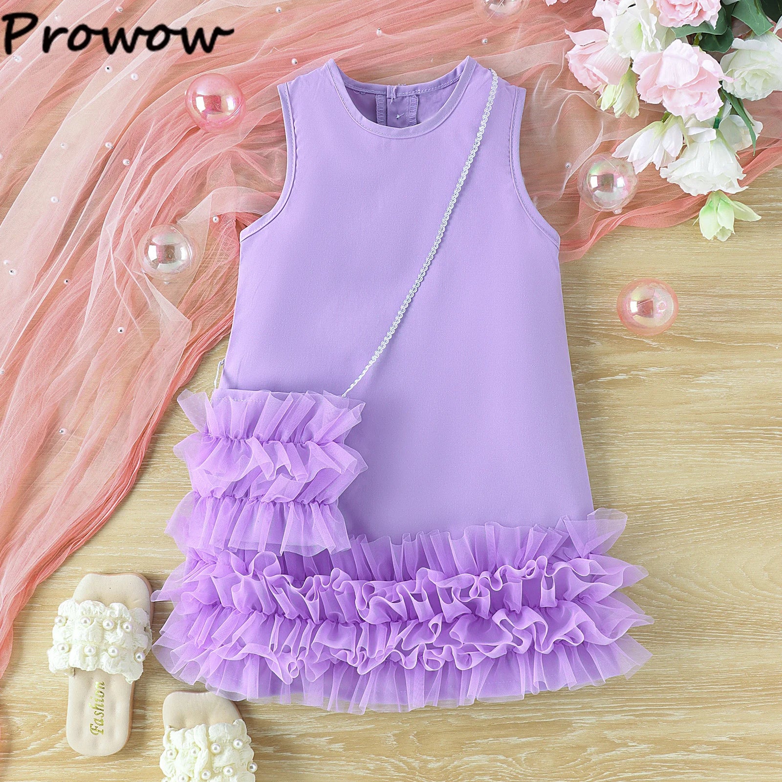 image_27_1720202963229-39195240-78553740-36543210_2 Mini Fashion™ - Chique Design - Jurk Paars / 6 | Educatief Speelgoed - Afbeelding 1