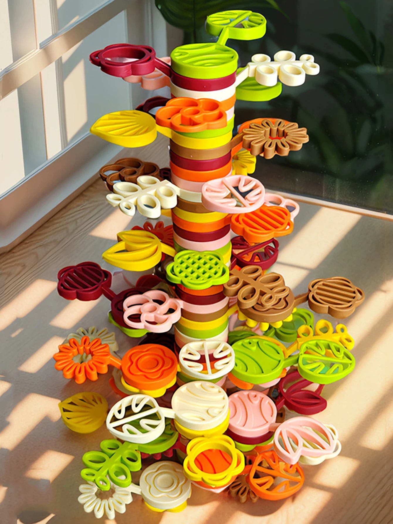 image_342_1740320460282-80443365-30581362-42842682_2 Stacking Balance Tree™ - Stapelavontuur voor Kleine Bouwers - STEM Speelgoed 70 Stuks | Educatief Speelgoed - Afbeelding 1