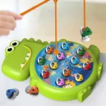 Dino Fishing Set™ – Verbeter de concentratie – Magnetisch Visspel Groen | Educatief Speelgoed