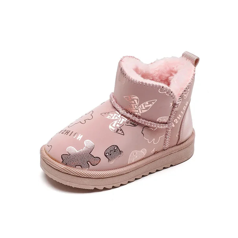 image_357_1724688815786-29080979-8758423-8152008_5 Mini Fashion™ - Waterdicht Ontwerp - Kinder Snowboots Fashion Print Roze / 30 (6-7 jaar) | Educatief Speelgoed - Afbeelding 1