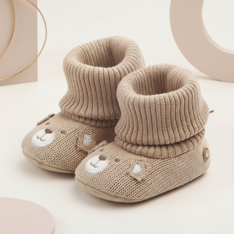 image_379_1761059046314-28311345-76244862-62578474_0 TinyWarm– Zacht&Beschermend– Slofjes voor Baby’s Kaki / 14 (12–15 maanden) | Educatief Speelgoed - Afbeelding 1