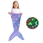 Mini Fashion™ - Glow in the Dark - Zeemeermin Slaapzak Paars | Educatief Speelgoed