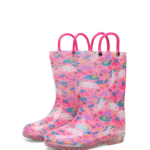 RainySteps– Gemakkelijk&Waterdicht– Regenlaarzen met Print&lus Eenhoorns / 32 (5.5-6 jaar) | Educatief Speelgoed