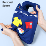 Quiet Book™ | Ontwikkel fijne motoriek - Montessori activiteitenboek Blauw - bijna uitverkocht | Educatief Speelgoed