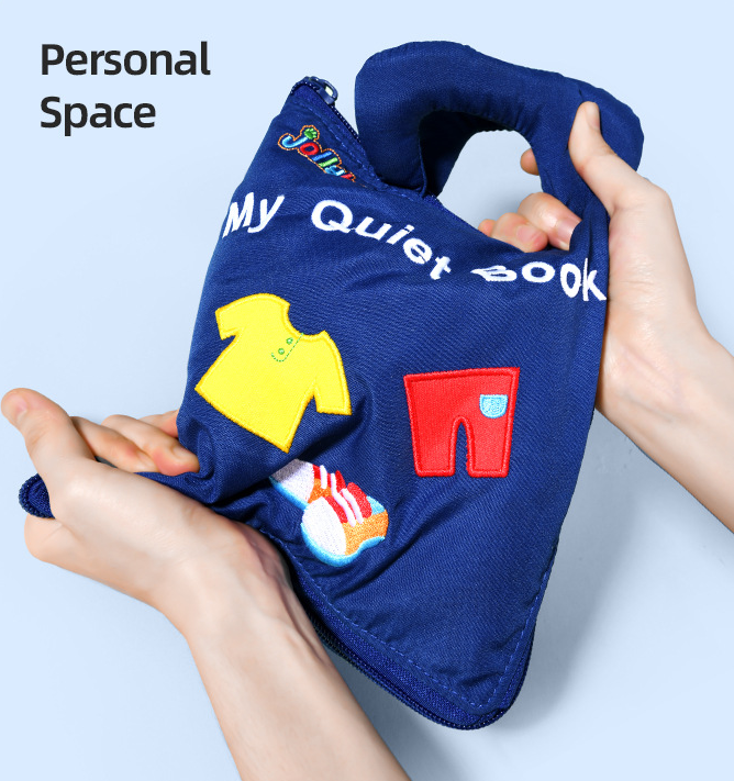 image_40 Quiet Book™ | Ontwikkel fijne motoriek - Montessori activiteitenboek Blauw - bijna uitverkocht | Educatief Speelgoed - Afbeelding 1