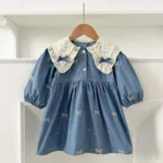 Mini Fashion™ - Sprookjes&Stijl - Baby Jurkje Blauw / 120 (5-6 Jaar) | Educatief Speelgoed