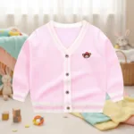 CozziWear– Warm&Trendy– Gebreid Vest met Beertjes Roze / 120 (5 jaar) | Educatief Speelgoed