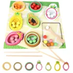 Toddler Clips™ - Fruit&Vorm Match - Sorteerspel Uitgebreide Set | Educatief Speelgoed