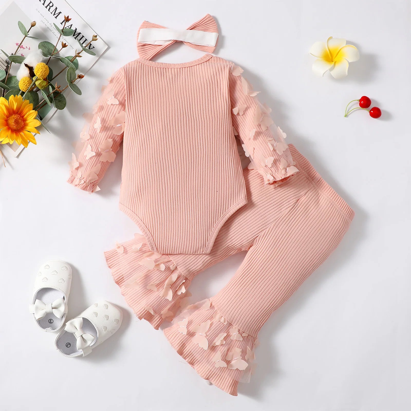 image_436_1743782428921-32947051-16115973-74193137_1 Mini Fashion™ -'Daddy's little Girl'- Meisjes Romper&Broek Roze / 70 (6 maanden) | Educatief Speelgoed - Afbeelding 1