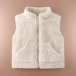 MiniWarm– Licht&Isolerend– Vest met Verdikte Fleecevoering Wit / 120 (5–6 jaar) | Educatief Speelgoed