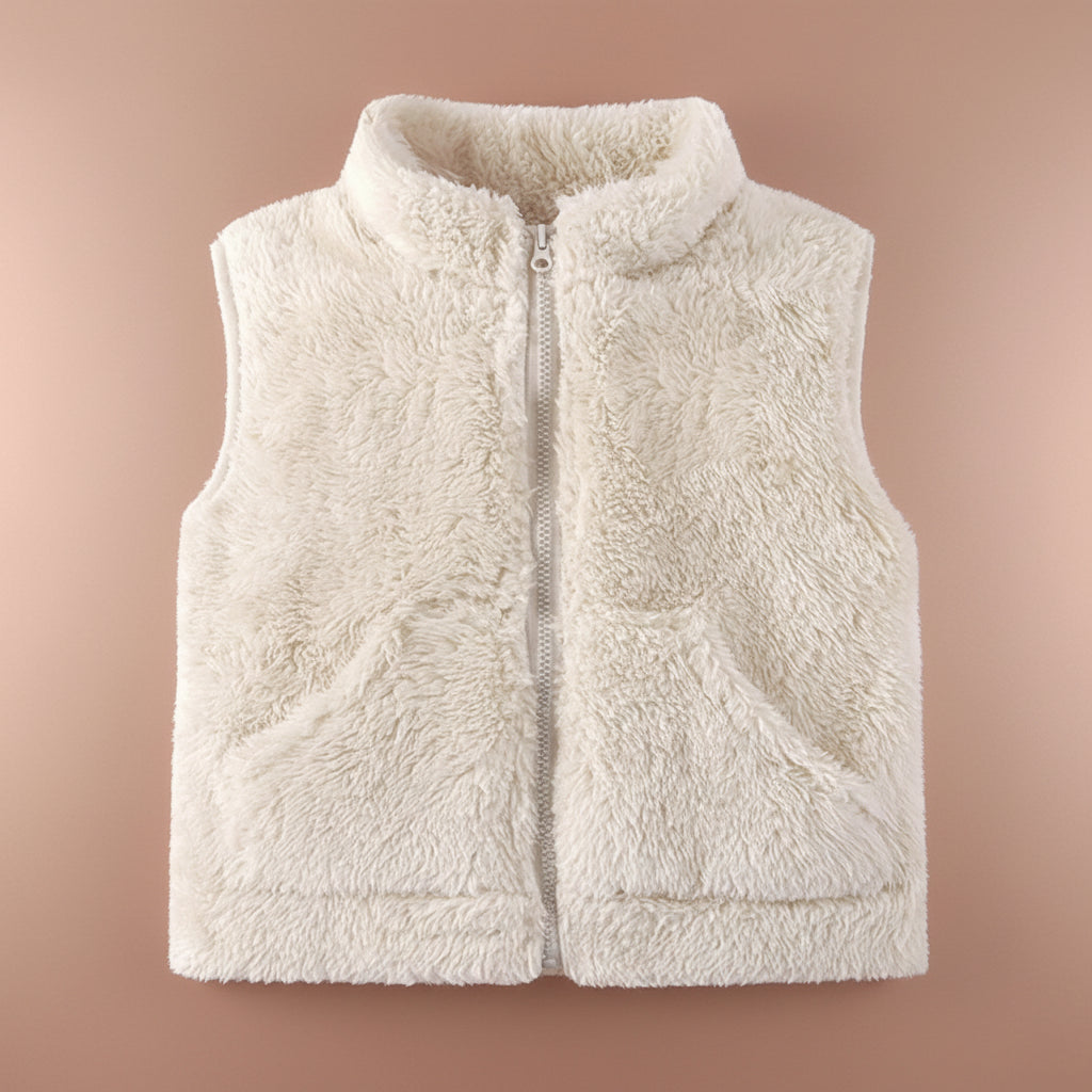 image_459_1760090441192-7663404-44468031-91739156_2 MiniWarm– Licht&Isolerend– Vest met Verdikte Fleecevoering Wit / 80 (6–12 maanden) | Educatief Speelgoed - Afbeelding 1