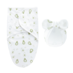 DreamNest– Rust&Comfort– Luxe Inbakerdoek met Mutsje Peer | Educatief Speelgoed