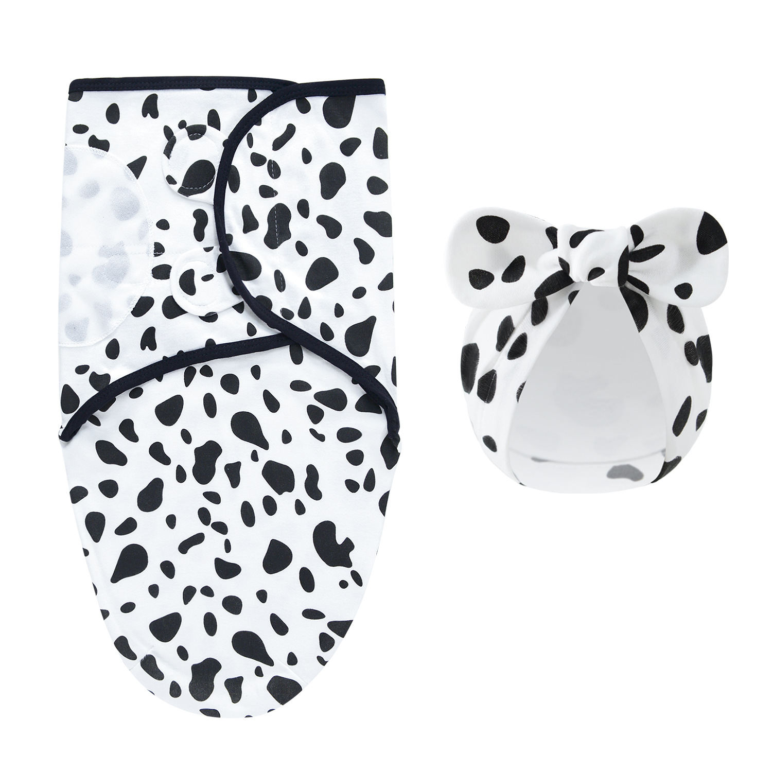 image_47_a6f1598f-09f2-4432-bd5b-5ecfd296f998 DreamNest– Rust&Comfort– Luxe Inbakerdoek met Mutsje Dalmatiër | Educatief Speelgoed - Afbeelding 1