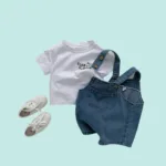 Mini Fashion™ - Jongens Overal - Denim Kledingsetje 90 (12-24 Maanden) | Educatief Speelgoed