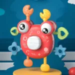 Crab Pull Toy™ – Grijp&Trek Plezier– Krab Sensorisch Bijtspeelgoed Rood | Educatief Speelgoed