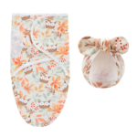 DreamNest– Rust&Comfort– Luxe Inbakerdoek met Mutsje Uil | Educatief Speelgoed