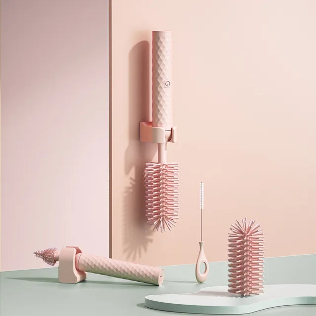 image_527_Orzbow_Electric_Baby_Bottle_Brush_Bottle_Cleaning_Set_Silicone_Baby_Nipple_Straw_Cleaner_Waterproof_Electric_Cup_Brush_Bottle_Brushes__6 BottleCleaner™ - Elektrische Reinigingsmagie - Flessen borstel Roze | Educatief Speelgoed - Afbeelding 1