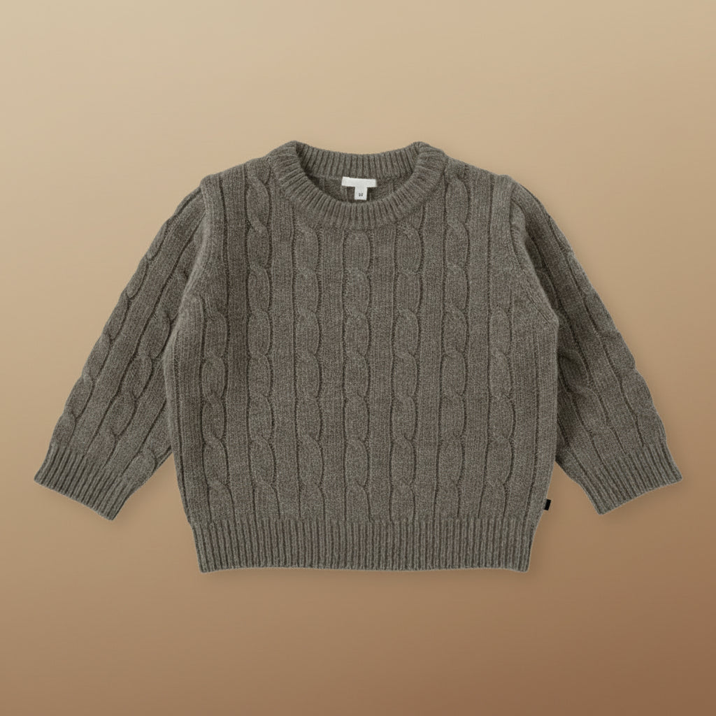 image_537_1760090500609-32845345-41212432-7904945_1 CozyWool– Warm&Comfortabel– Kinder trui van fijne wolmix Trui / Grijs / 140 (10 jaar) | Educatief Speelgoed - Afbeelding 1