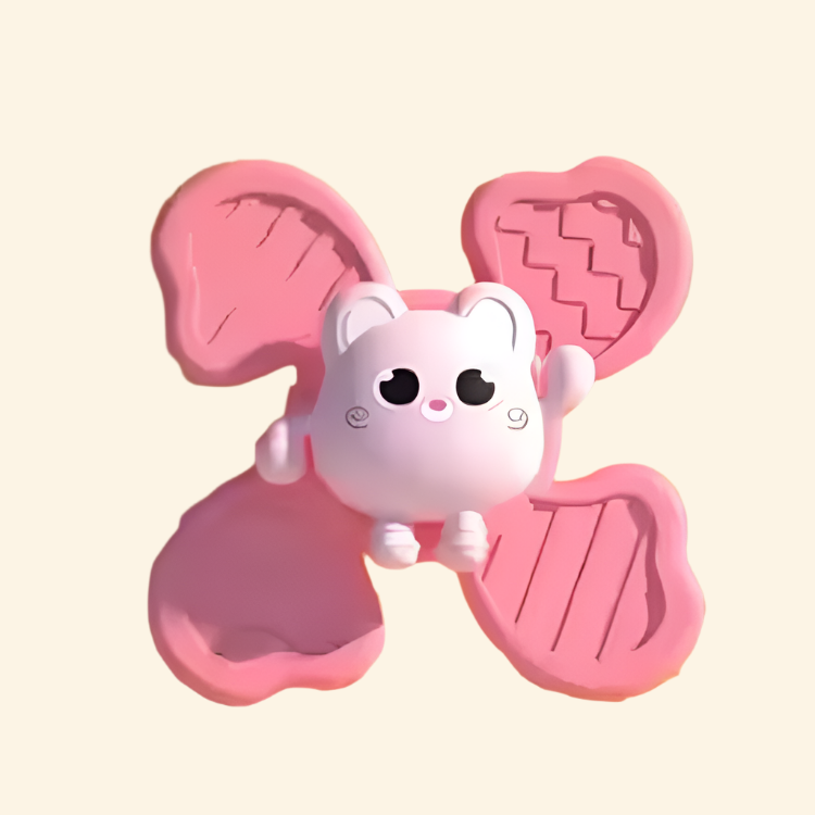 image_5_c4f17868-c02b-4af4-9e38-25667c587a83 Bath Spinner Toys™ - Leerzaam&Leuk - Fidget Babybad Speeltjes Roze spinner Dier | Educatief Speelgoed - Afbeelding 1