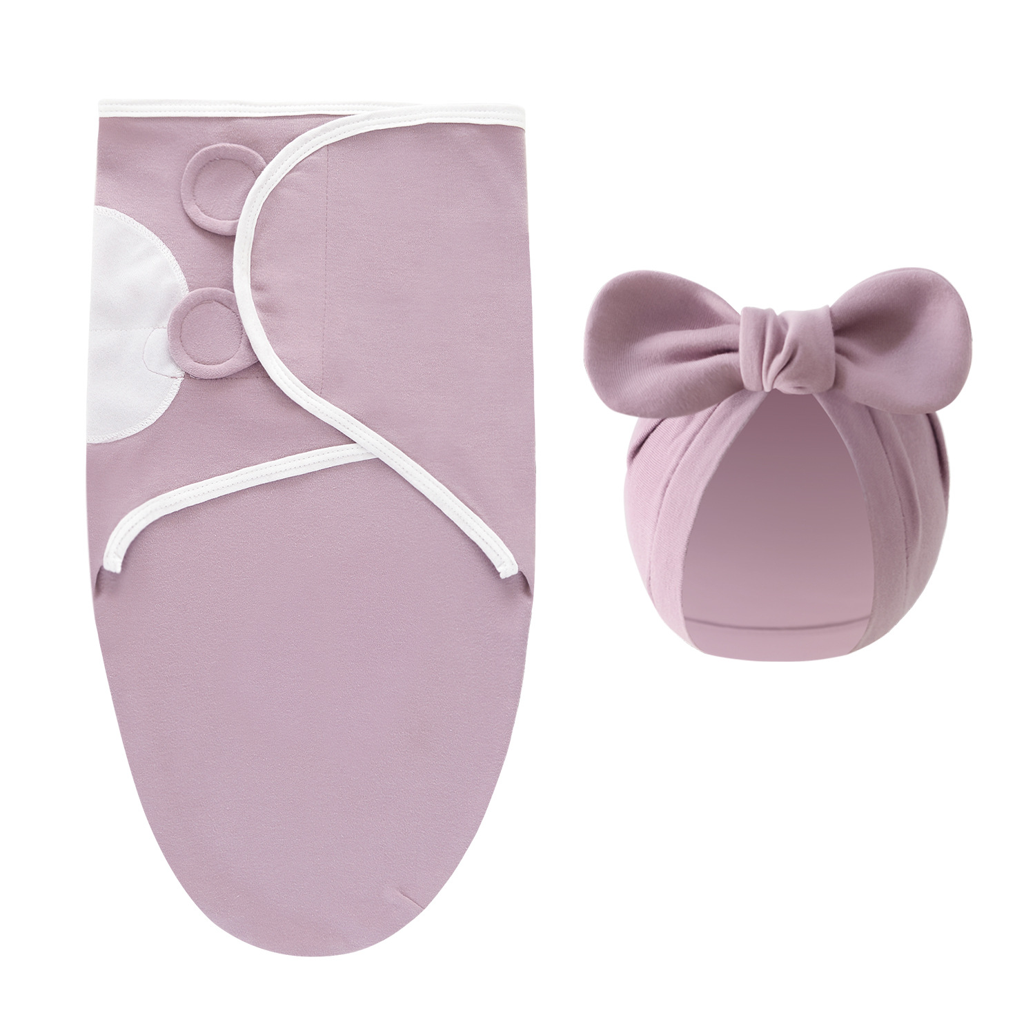 image_61_d825a754-f081-4f6b-b0e4-df2cf36e4d42 DreamNest– Rust&Comfort– Luxe Inbakerdoek met Mutsje Lavendel | Educatief Speelgoed - Afbeelding 1
