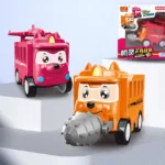 Mini Transformer™ – Duwen&draaien– Speelvoertuig Oranje | Educatief Speelgoed