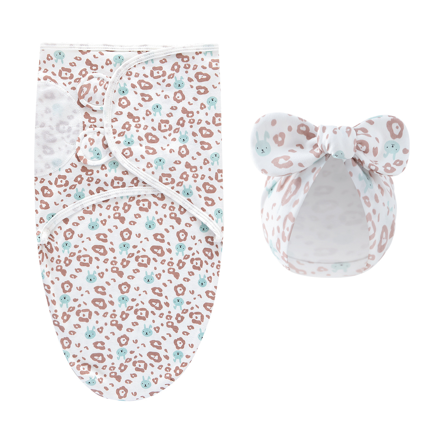 image_64_f25ce365-ab42-4a39-ad6e-990bb37cdf52 DreamNest– Rust&Comfort– Luxe Inbakerdoek met Mutsje Kleine bloemblaadjes | Educatief Speelgoed - Afbeelding 1