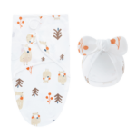 DreamNest– Rust&Comfort– Luxe Inbakerdoek met Mutsje Bosvriendjes | Educatief Speelgoed