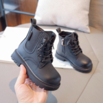 Mini Fashion™ - Stijlvol&Trendy voor kinderen - Veterboot Zwart / 29 (5-6 jaar) | Educatief Speelgoed