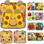 Sensory Toddler Book™ – Voel&Ontdek– Viltboek Dieren | Educatief Speelgoed