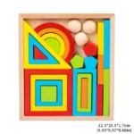 Woods™ - Kleurrijke Verkenningen - Regenboog Stapelspeelgoed Klein | Educatief Speelgoed