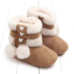 Mini Fashion™ - Warme Voetjes - Snowboots Bruin / 19 (9-15 maanden) | Educatief Speelgoed