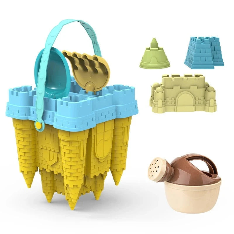 image_710_1719826882141-48416026-33791224-73014978_4 Beach Castle Play Set™ - Strandpret voor Kids - Zandkastelenset Gele Emmer | Educatief Speelgoed - Afbeelding 1