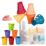 Rainbow Stacker Cups™ - Regenboog Stapelplezier - Stapelbekertjes Spel | Educatief Speelgoed