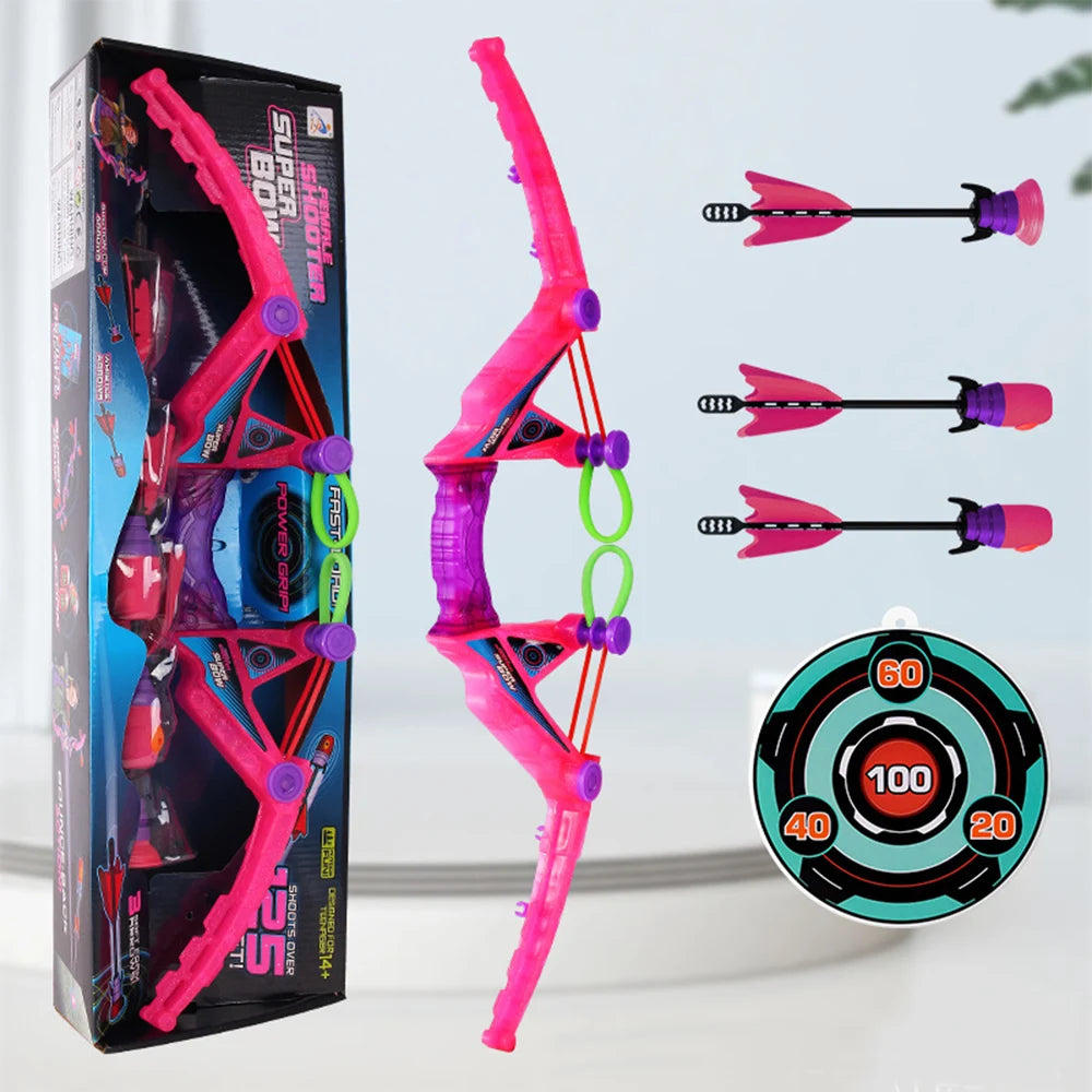 image_717_1756831971668-54519501-7712339-21766417_4 ArrowFun– Spelen&Leren– Boogschiet Set voor Kids Roze / Groot | Educatief Speelgoed - Afbeelding 1
