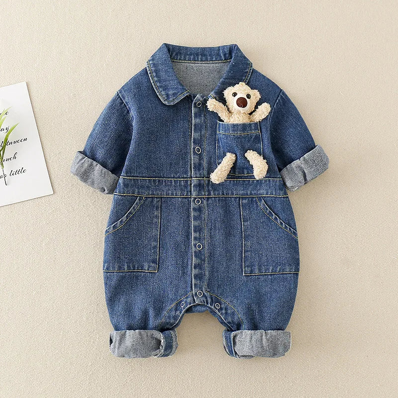 image_72_1733334037318-39930536-4461816-36336719_2 Mini Fashion™ - Comfortabel&Stijlvol - Denim Jumpsuit Blauw / 73 (6-9 maanden) | Educatief Speelgoed - Afbeelding 1