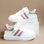 UrbanFlex– Stoer&Comfortabel– Witte Sneakers Regenboog / 27 (3.5–4 jaar) | Educatief Speelgoed