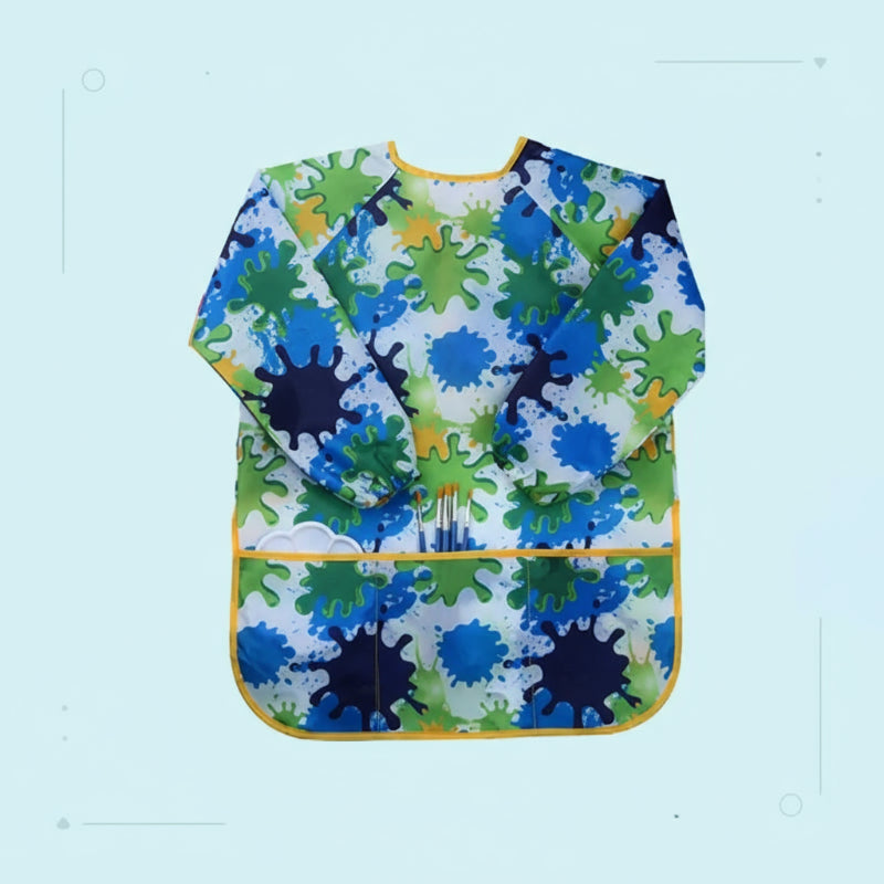 image_774_1761908797728-39852788-4118054-91603293_5 ArtEase– Kleurrijk&Waterafstotend– Verfschort voor Kinderen Groen | Educatief Speelgoed - Afbeelding 1