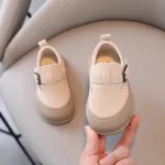 Mini Fashion™ - De eerste stapjes - Retro Kinderschoenen Beige / 16 (0-6 maanden) | Educatief Speelgoed