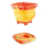 Foldable Bucket™ - Vouwbaar Vakantieplezier - Opvouwbare emmer Geel | Educatief Speelgoed