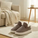 WarmNest– Knuffelzacht&Warm– Anti-Slip Pantoffels Bruin / 42/43 (Volwassenen) | Educatief Speelgoed