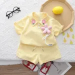 Mini Fashion™ - Comfort&Stijl - Meiden Zomerset Geel / 98 (3 jaar) | Educatief Speelgoed