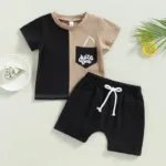 Mini Fashion™ - Modieuze Kleuren - Jongens Zomerset Zwart / 80 | Educatief Speelgoed
