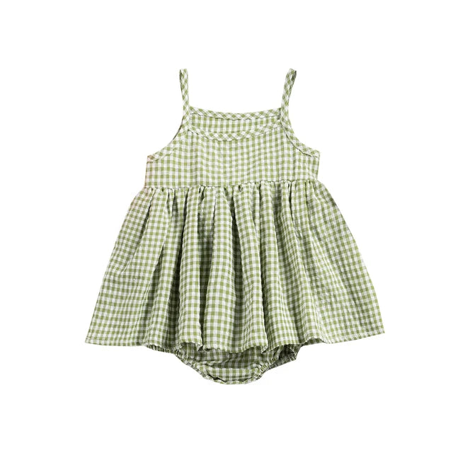 image_866_1717782643907-5720766-96393499-68327546_8 Mini Fashion™ - Meiden Jurk Romper Groen / 80 (9-12 maanden) | Educatief Speelgoed - Afbeelding 1