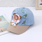 Mini Fashion™ - Sun Smiles - Kinder Baseballpet Blauw/Bruin / One-Size (1-4 jaar) | Educatief Speelgoed