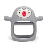 Penguin Teether™ - Verzachtend voor tandvlees - Siliconen Bijtring Grijs | Educatief Speelgoed